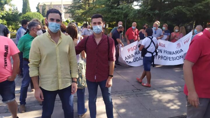 Samuel García, junto con Alcaldes y portavoces socialistas reclaman a la Junta soluciones “urgentes e inmediatas” para acabar con el “deterioro” de la atención sanitaria en la provincia