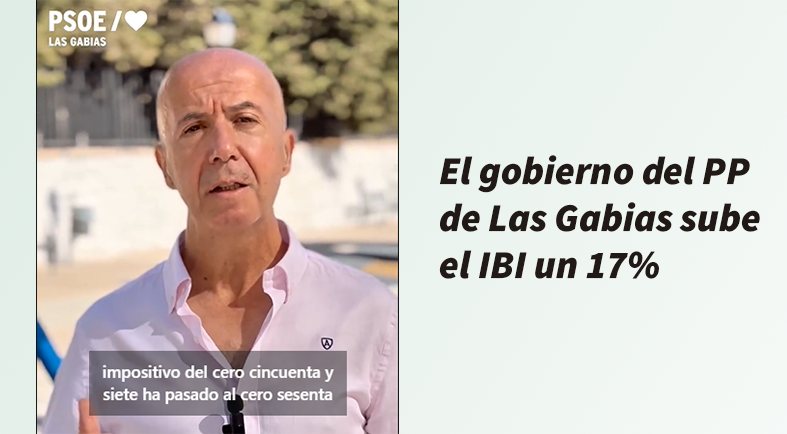 El PP de Las Gabias sube el IBI un 17%